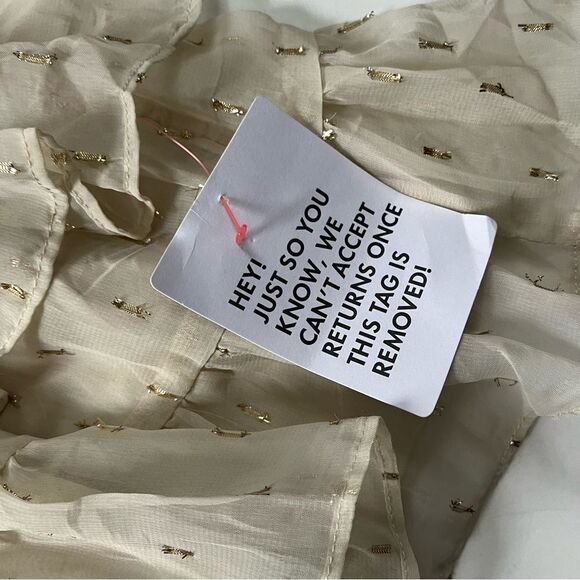 ASOS NWT jacquard chiffon high neck mini dress 14 - Picture 9 of 11